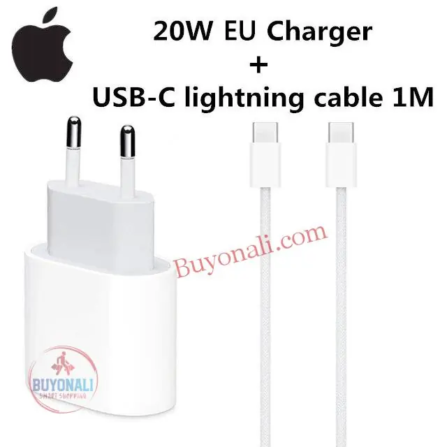 מטען מהיר 20W למכשירי Apple עם כבל באורך 1 מטר