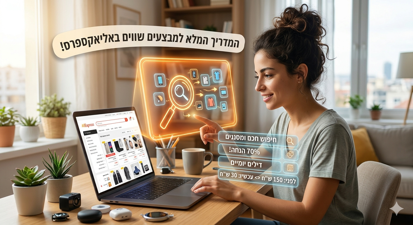 כיצד למצוא מבצעים משתלמים באתר אליאקספרס