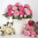 זר פרחים מלאכותי