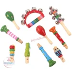 מגוון צעצועי עץ לילדים