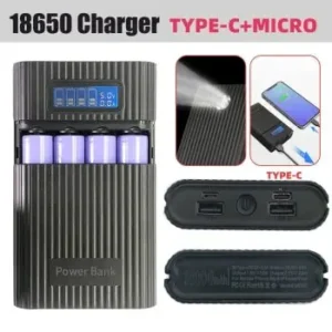 מטען נייד שמופעל ע"י 4 סוללות