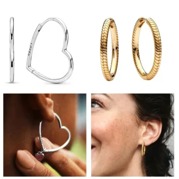 עגילי סנונית מכסף 925 זירקון