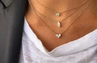 שרשרת עדינה לב זרקון בצורת לבד כסף סטרלינג 925