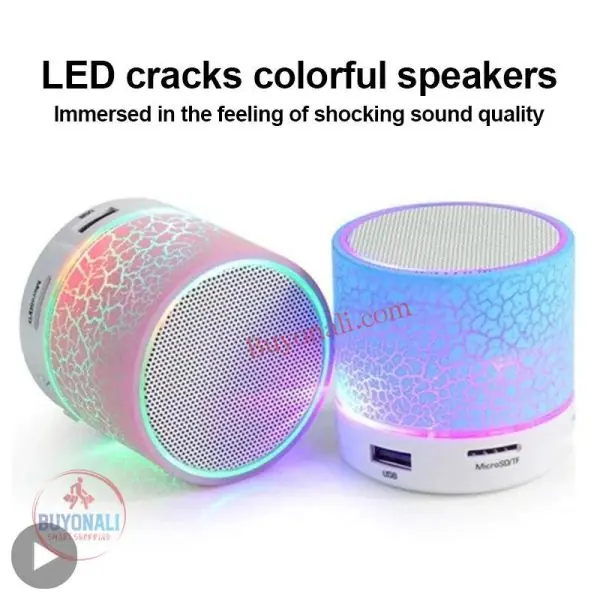 רמקול אלחוטי קטן וקל משקל עם לד משתנה