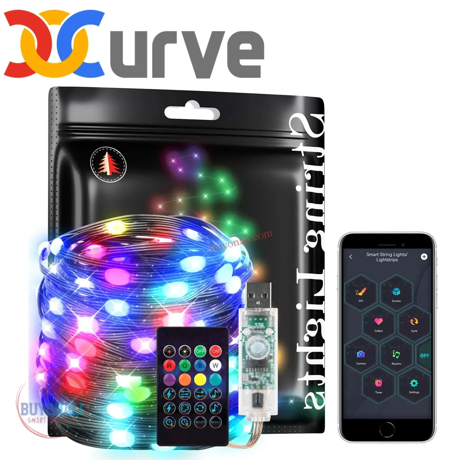 מנורת לד צבעונית