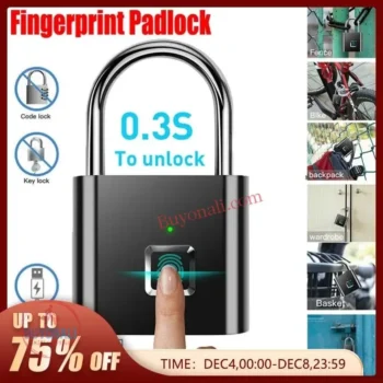 מנעול חכם עם פתיחה בטביעת אצבע