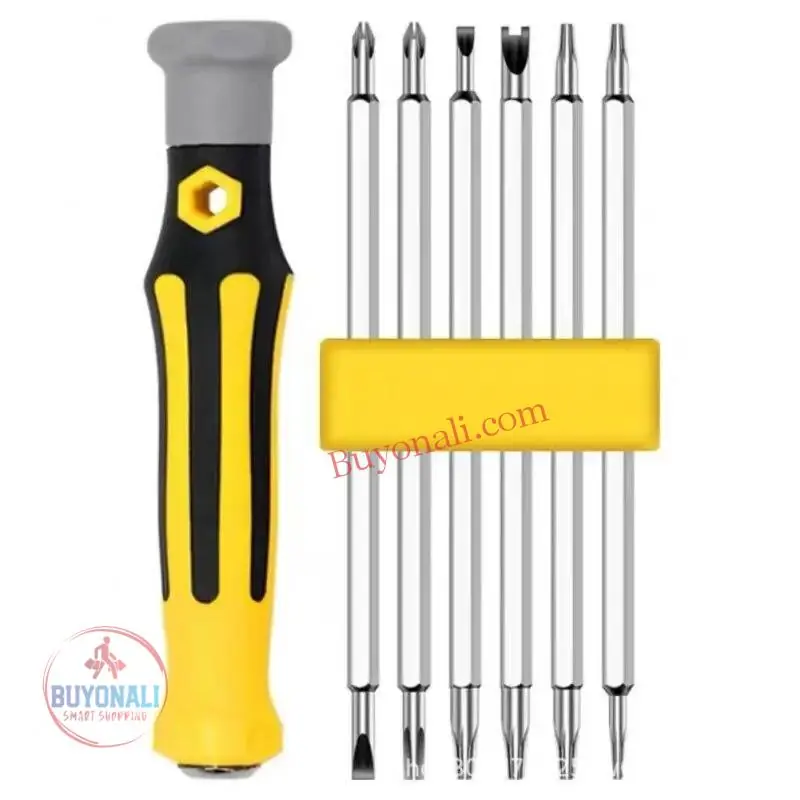 מברג 12 ב-1 עם סט ביטים להחלפה