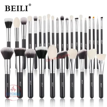 ערכת מברשות איפור במגוון גדלים ודוגמאות