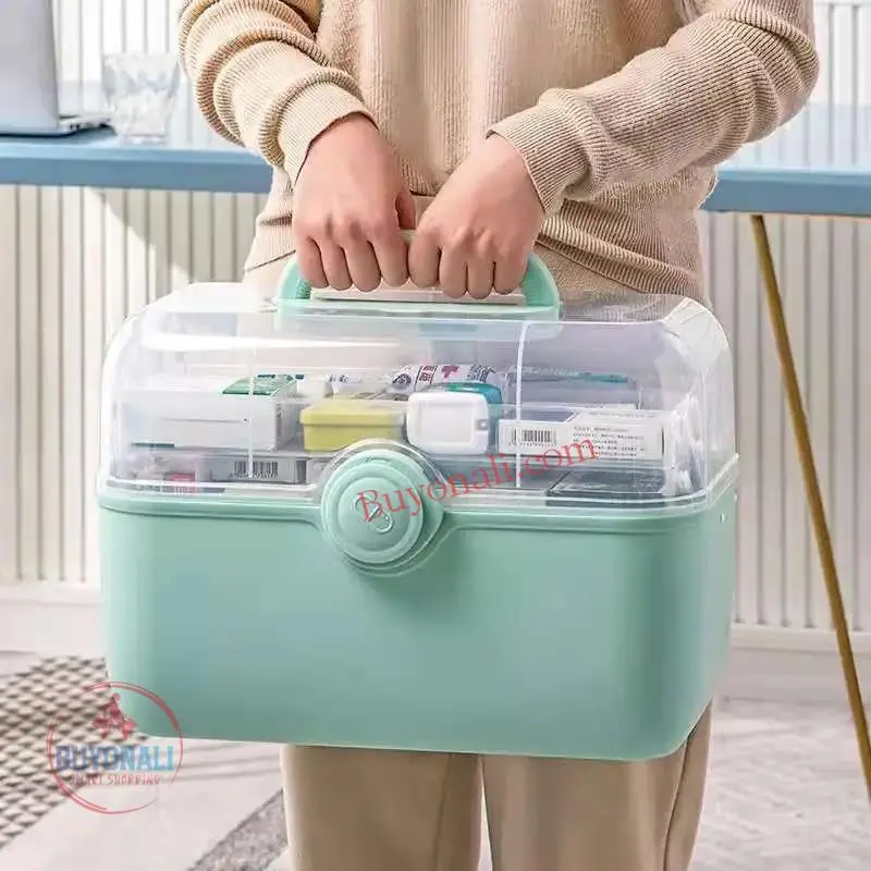 קופסת אחסון ביתית לתרופות