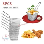 שמיניית סלסלאות רשת מיני נירוסטה להגשת צ’יפס