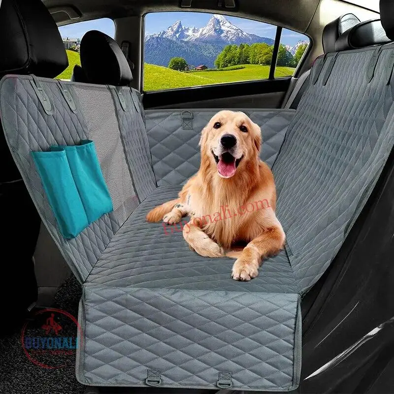 כיסוי כפול למושב האחורי לכלבים