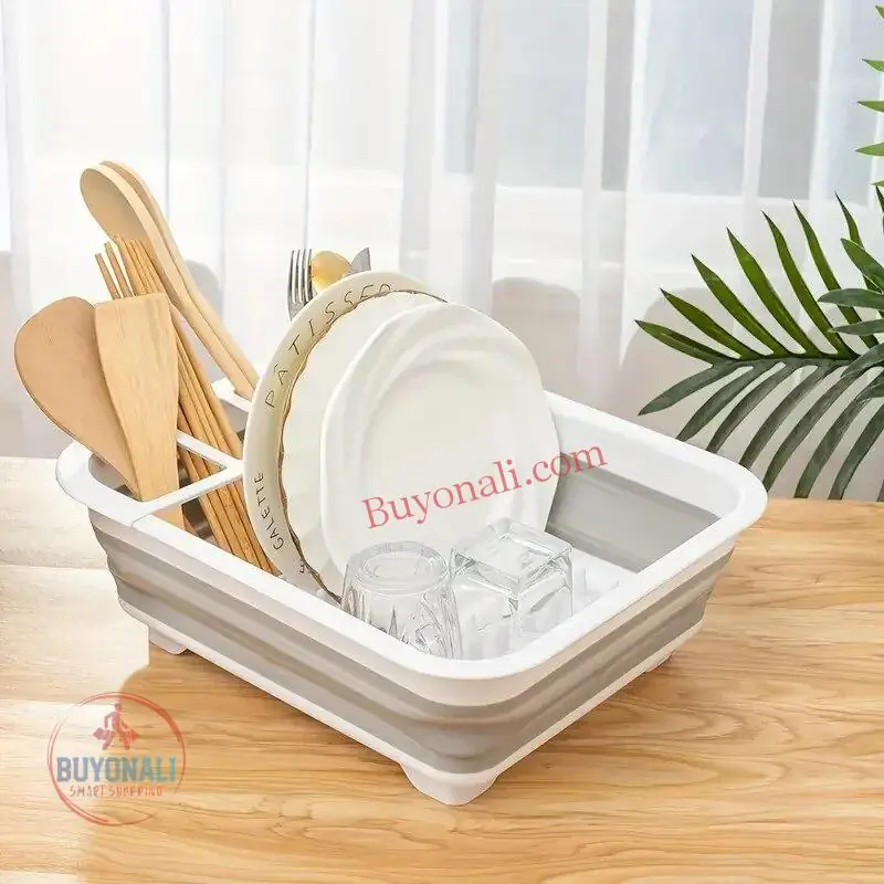 מתקן מתקפל לייבוש כלים קומפקטי