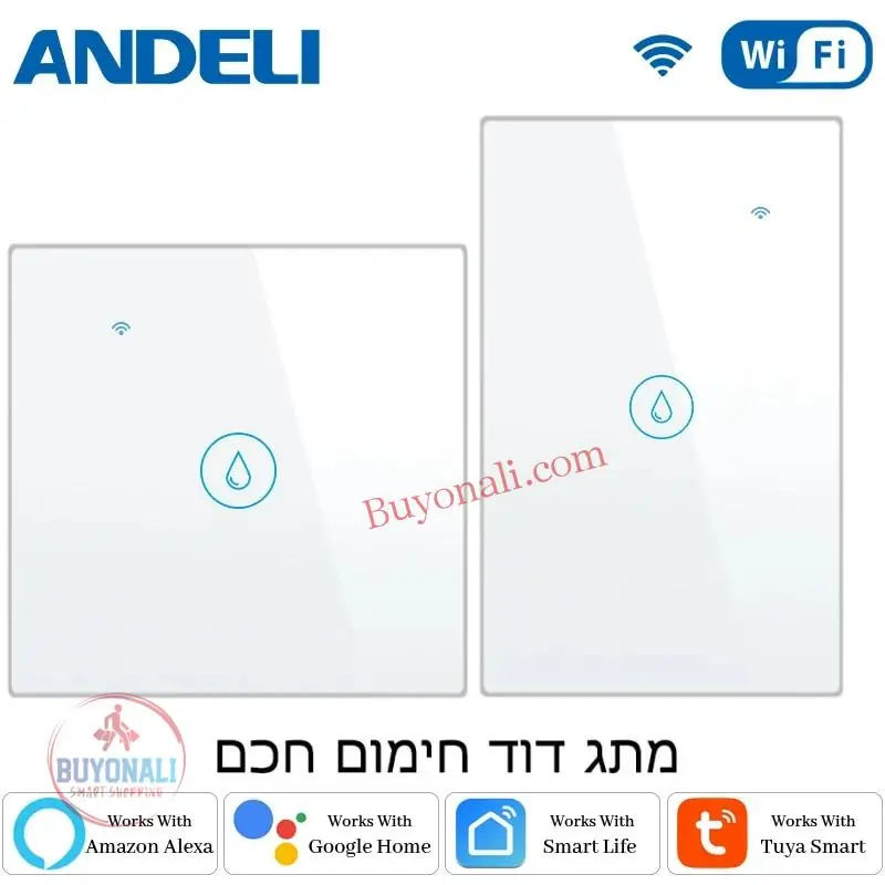 מפסק טאץ’ זכוכית חכם לדוד חשמלי