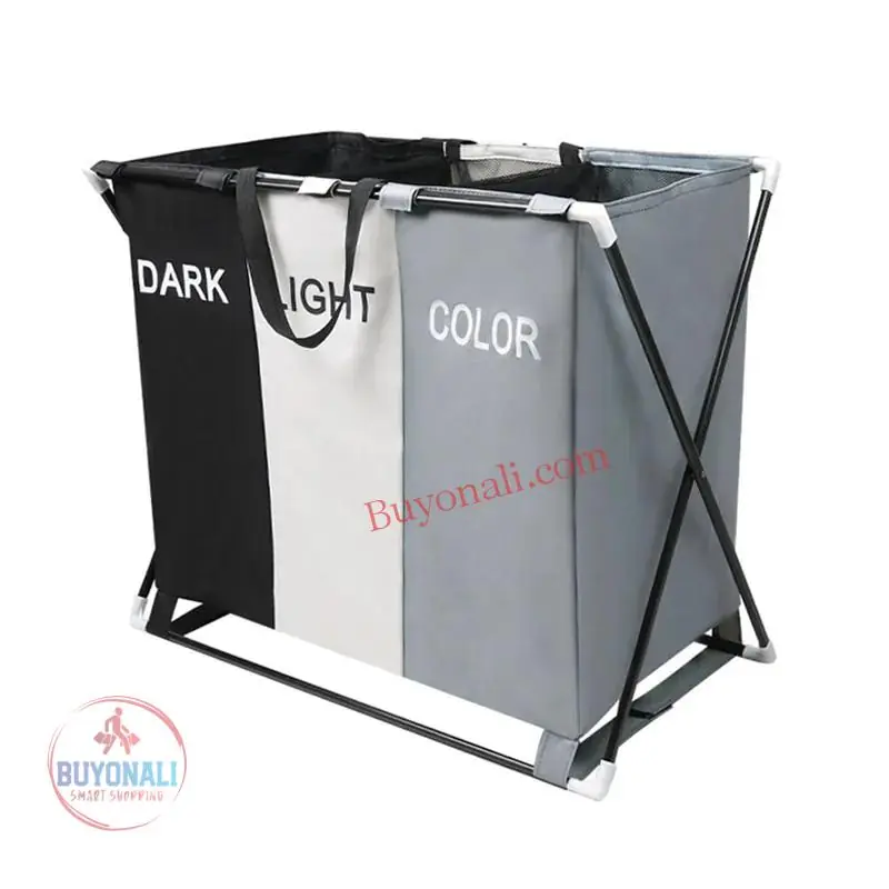 סל כביסה בעל 3 תאים נפרדים