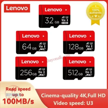 כרטיסי זכרון בנפח של 32-512GB של Lenovo