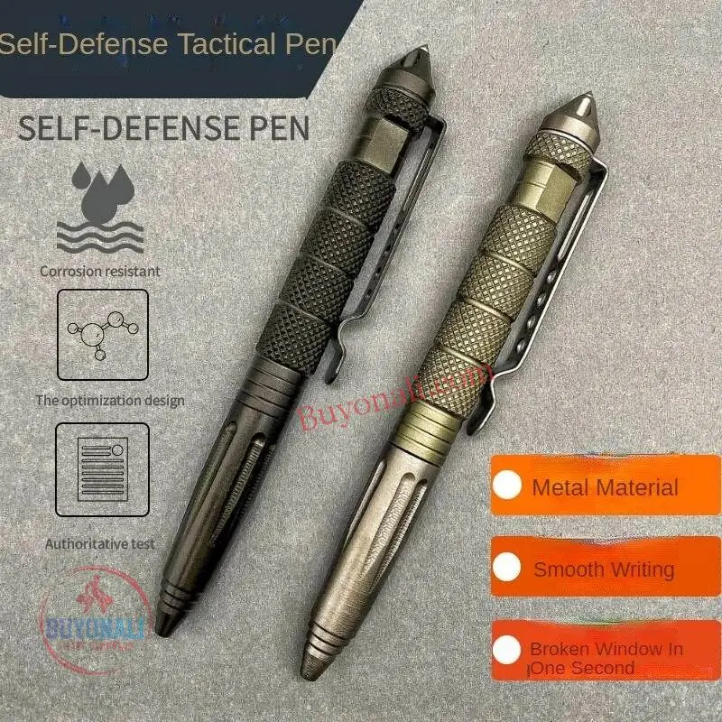 עט טקטי הכולל שובר חלונות מובנה