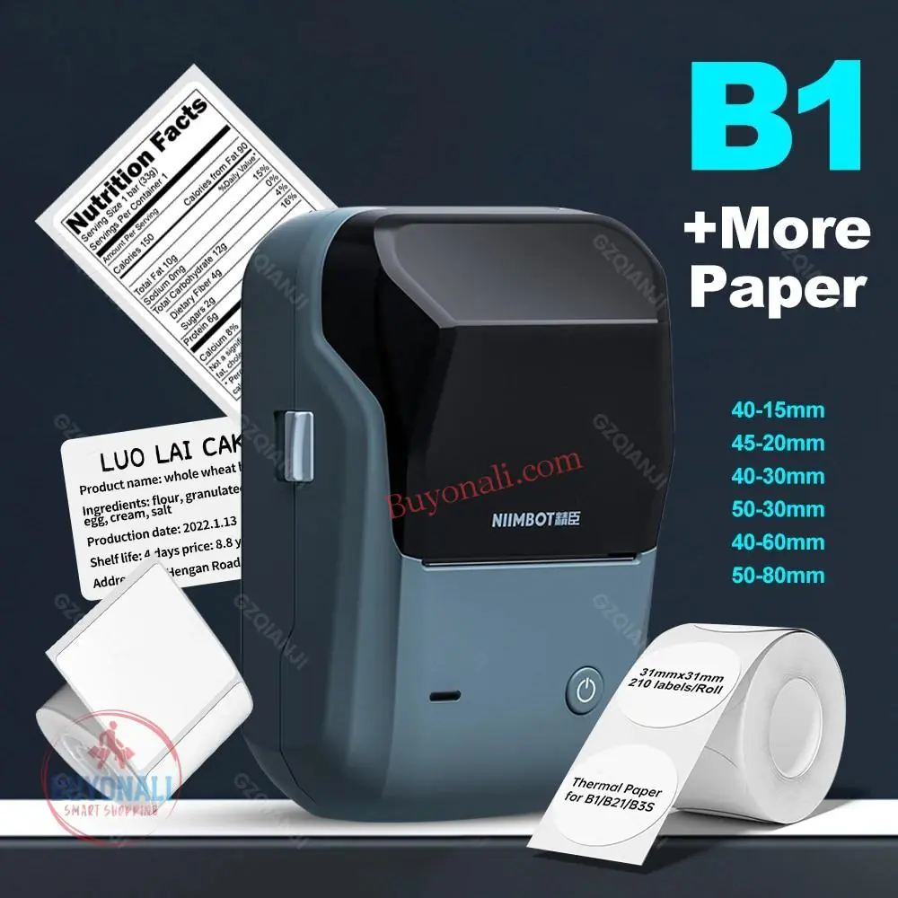 מדפסת תוויות Niimbot D110 החדש בעלת הדפסה על מדבקות תרמיות