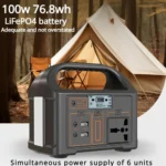 תחנת כוח ניידת 100W 76.8wh