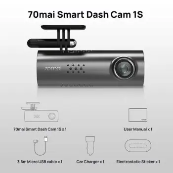 מצלמת רכב מעולה של 70mai עם כרטיס זכרון בגודל 32GB עם ביקורות מעולות