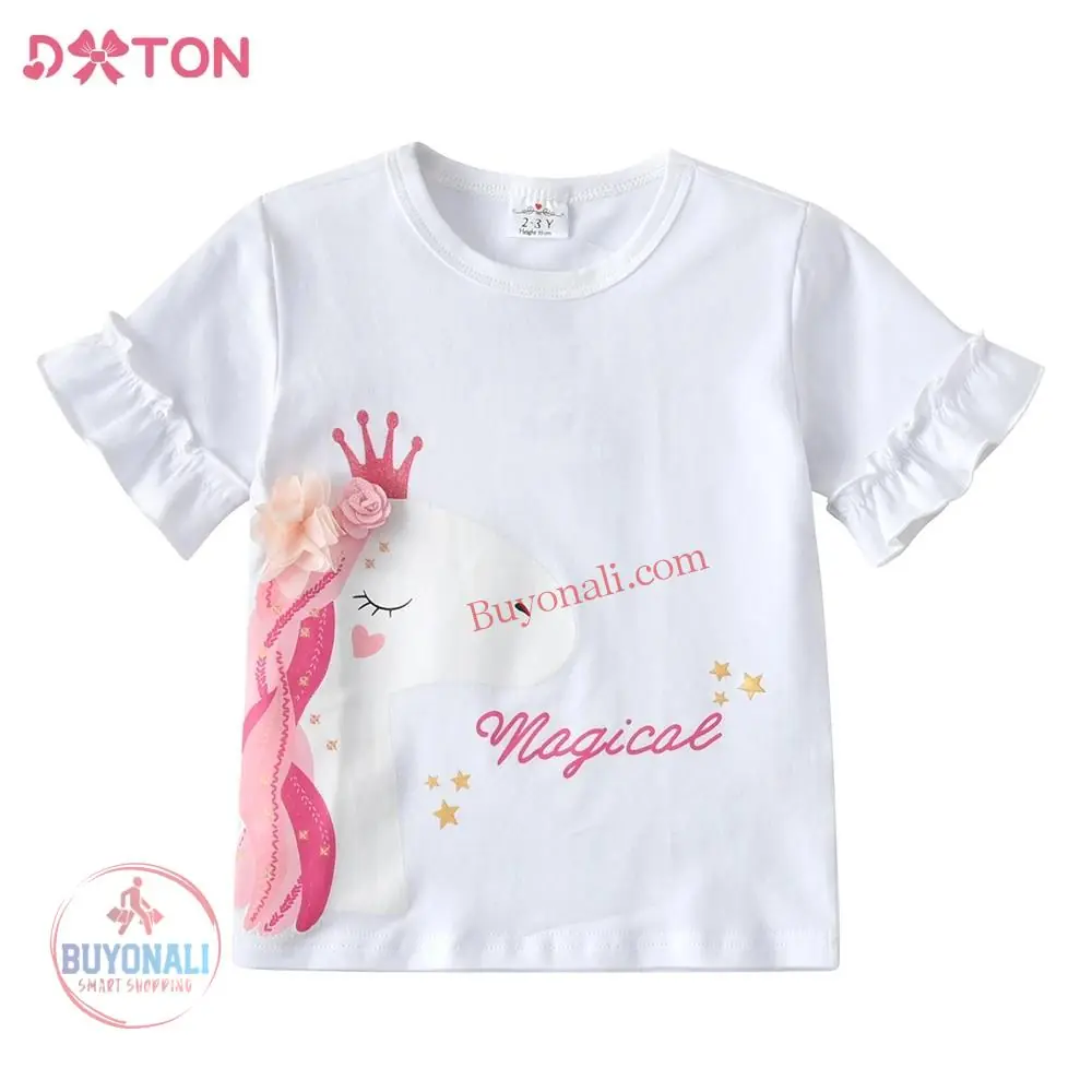 חולצת טריקו קצרה יפיפה לילדות