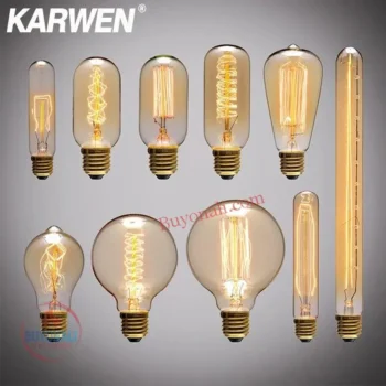 מגוון נורות רטרו דקורטיביות E27