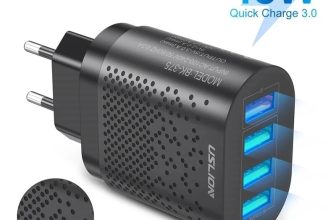 מטען מהיר עם 4 יציאות USB
