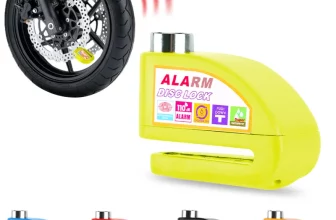 מנעול דיסק איכותי לאופנוע הכולל אזעקה מובנית