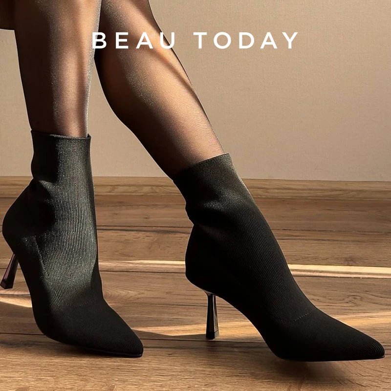 נעלי BeauToday כשאלגנטיות פוגשת נוחות עם עקב 7 סמ מושלם חומרים איכותיים וטכנולוגיית Stretch חדשנית