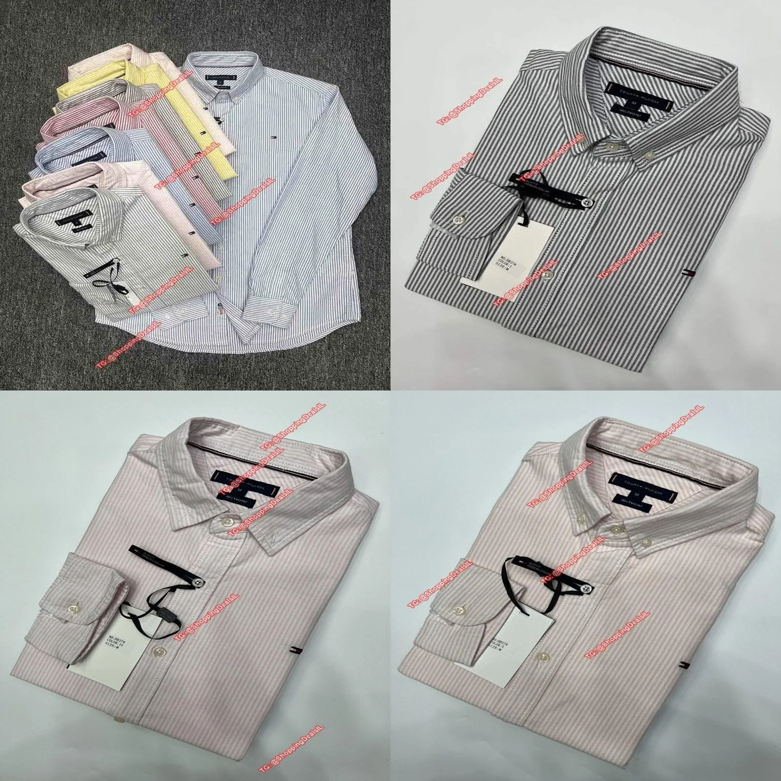 מכופתרת טומי פסים