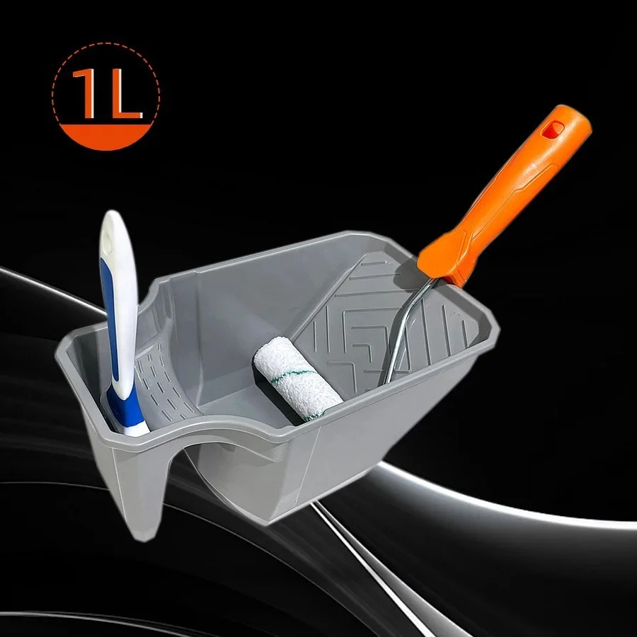 מגש צבע גמיש לצביעה הכולל מחיצה ייעודית למיני גלגלת ומברשת