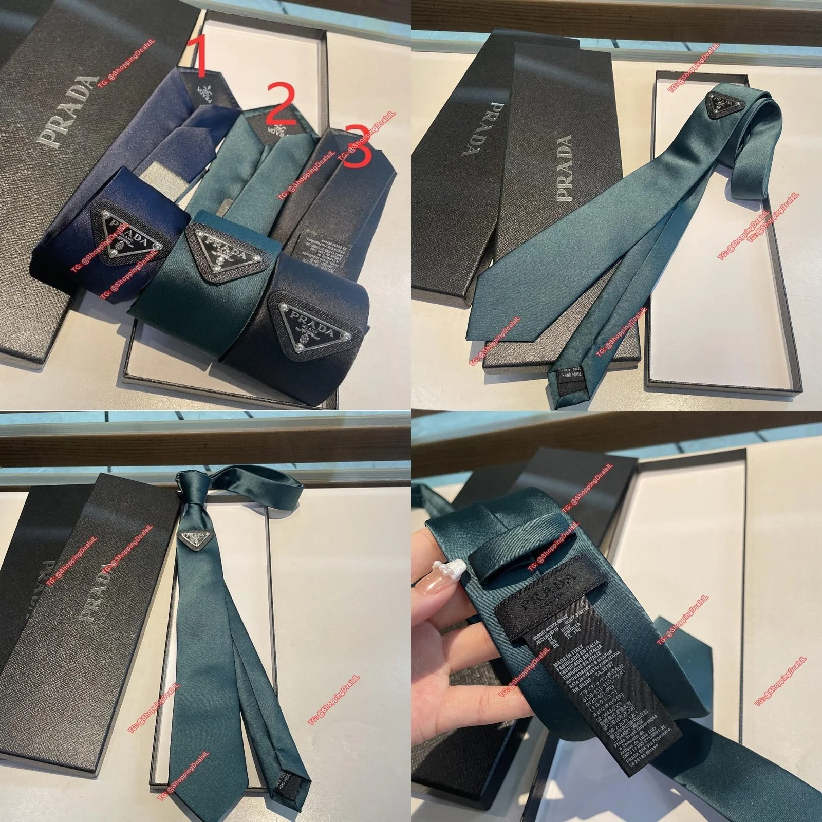 עניבות יוקרתיות פראדה