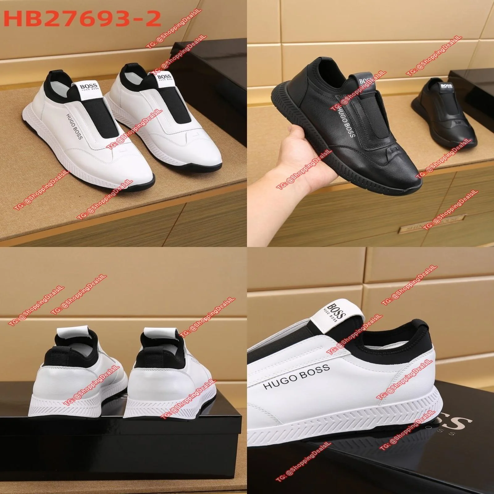 נעלי הוגו בוס קלאסיות עם וייב נקי