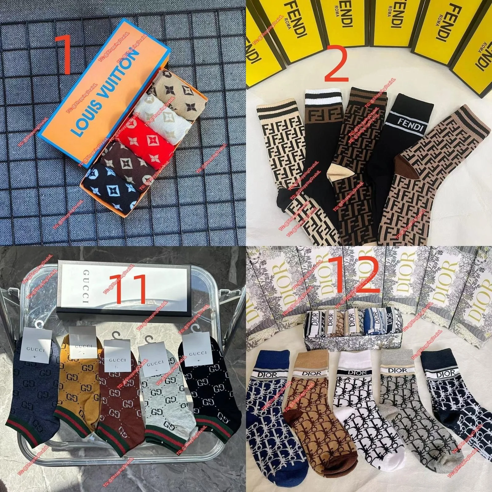 מארז גרביים ממותגים