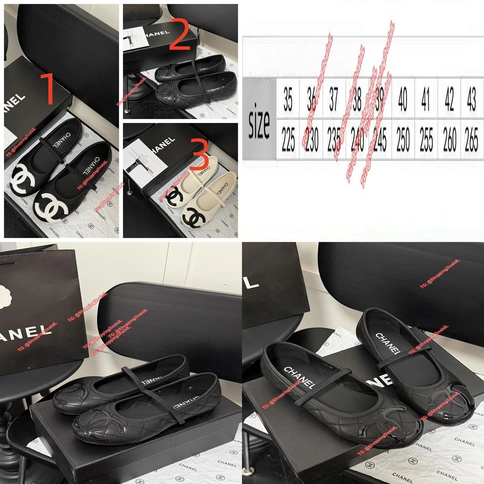 נעלי בובה שאנל