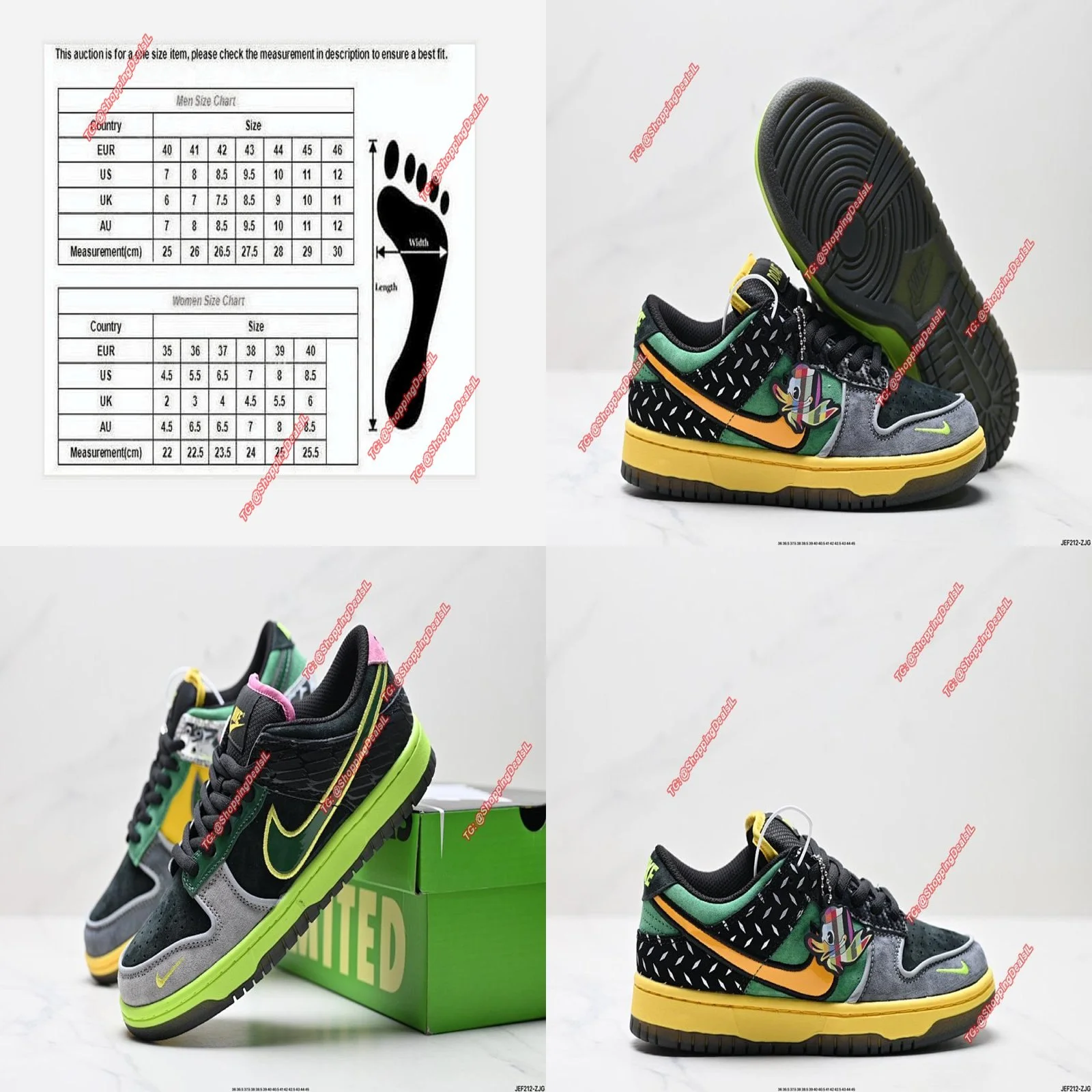 נעלי נייק NIKE DUNK LOW בצבעים מיוחדים