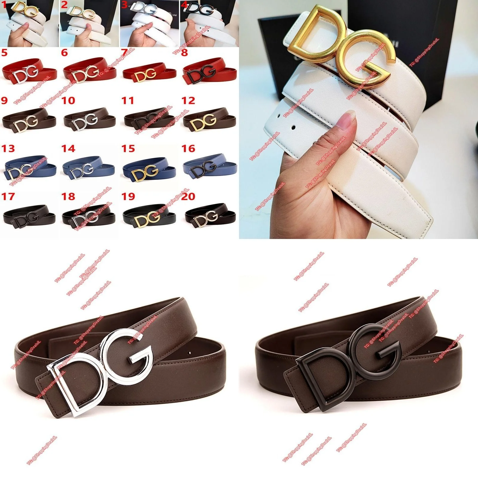 חגורת עור דולצה גבאנה