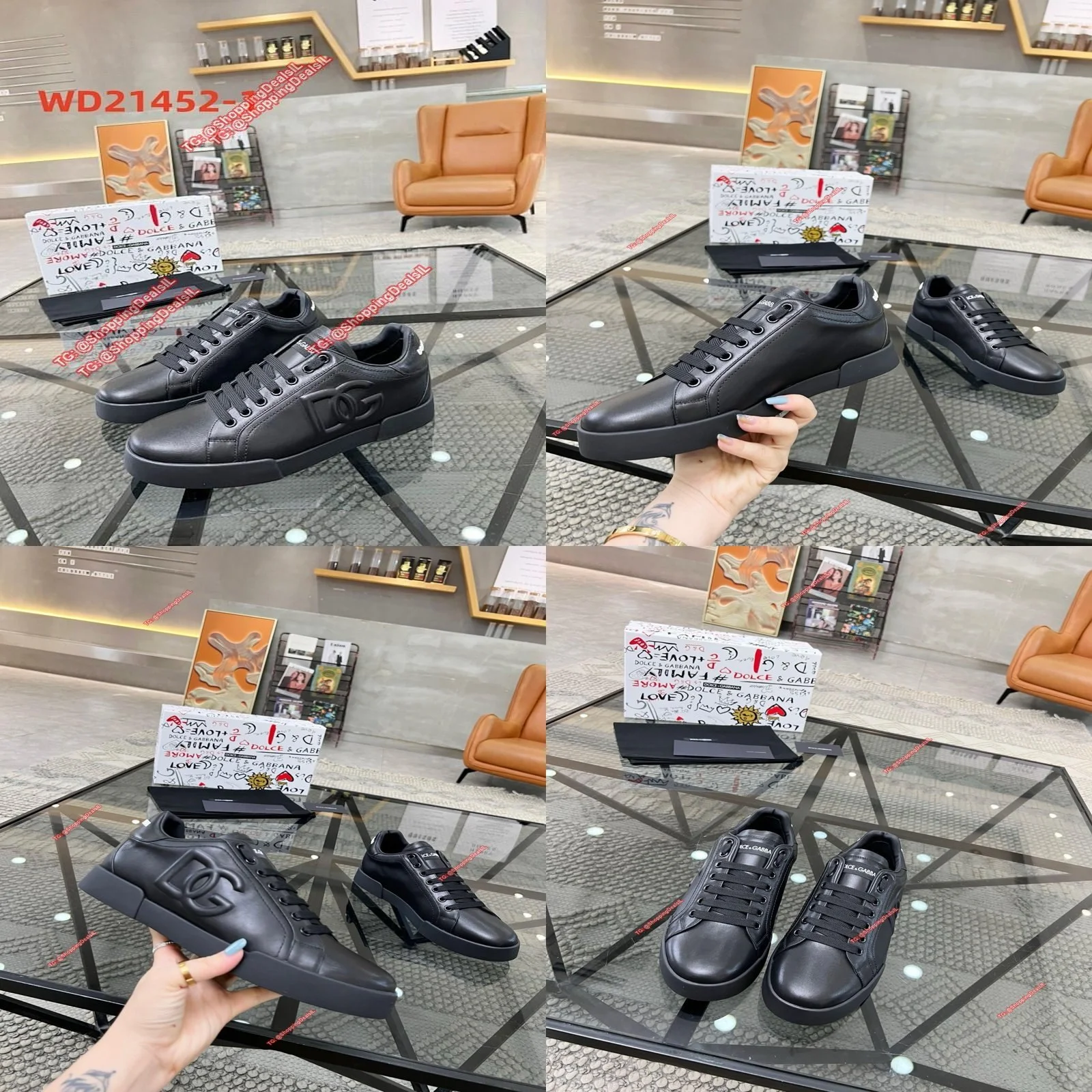 נעלי דולצה גבאנה שחורלבן