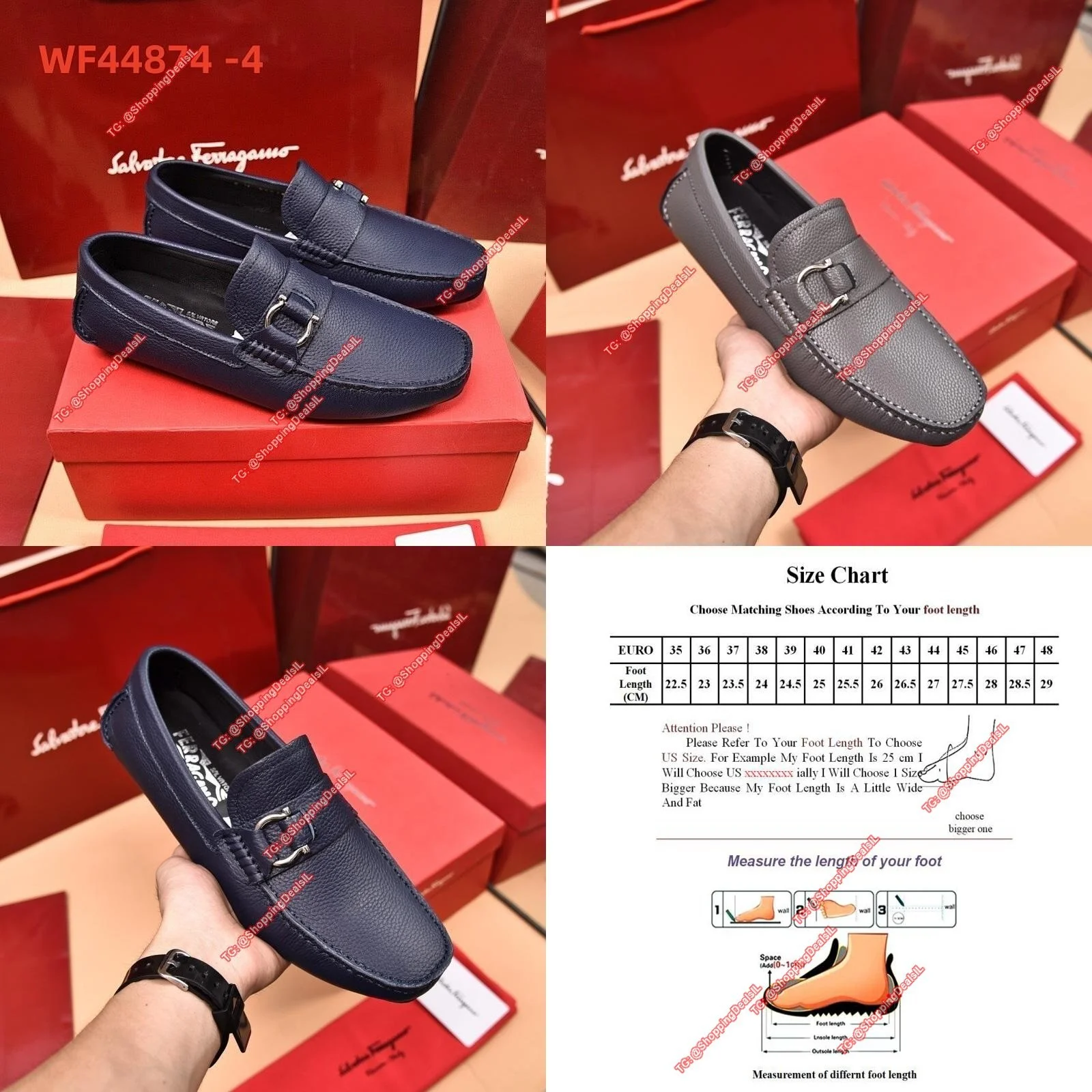 נעלי מוקסין נדירות ומהממות שלא רואים כל יום של המותג היוקרתי Ferragamo