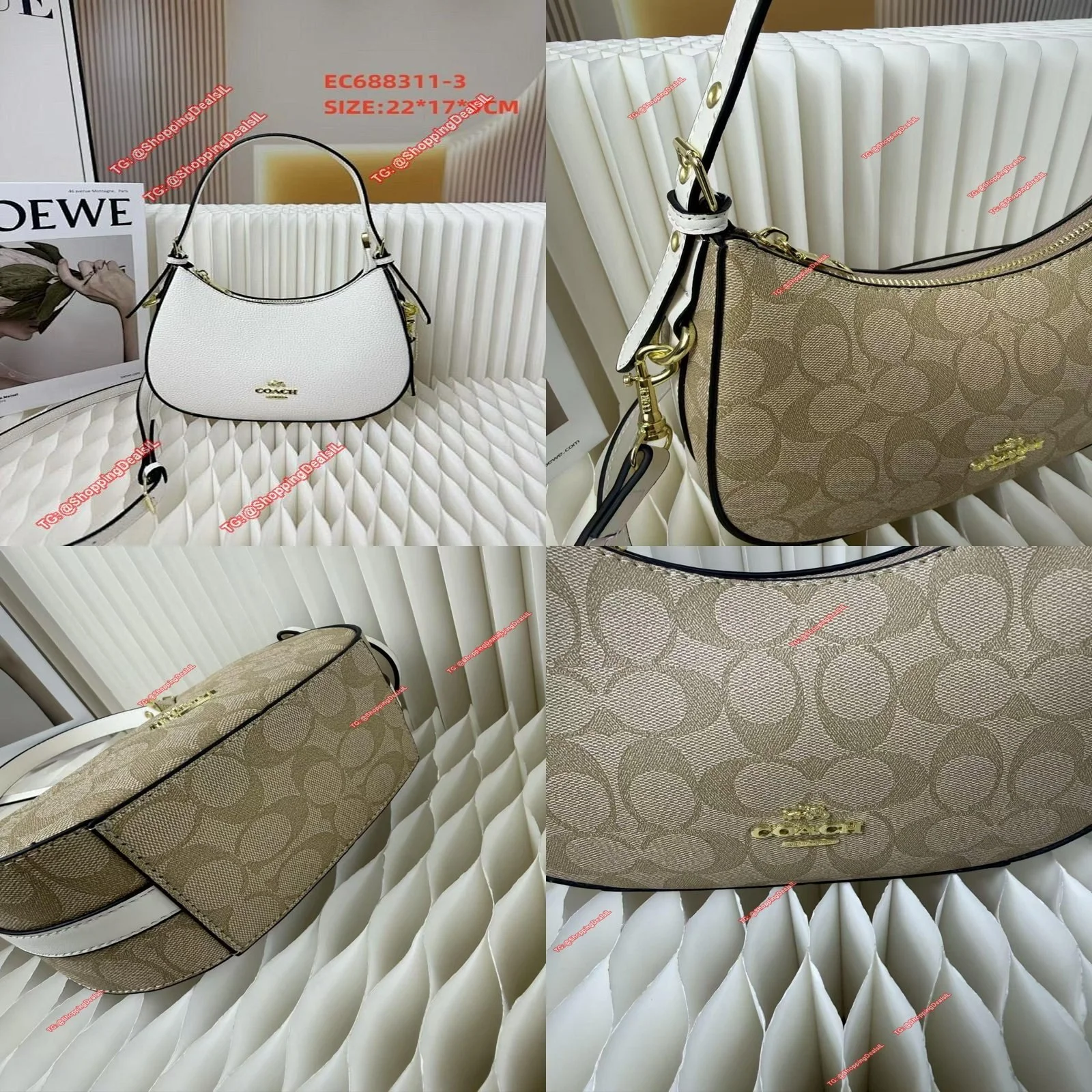 תיק COACH יוקרתי במגוון צבעים