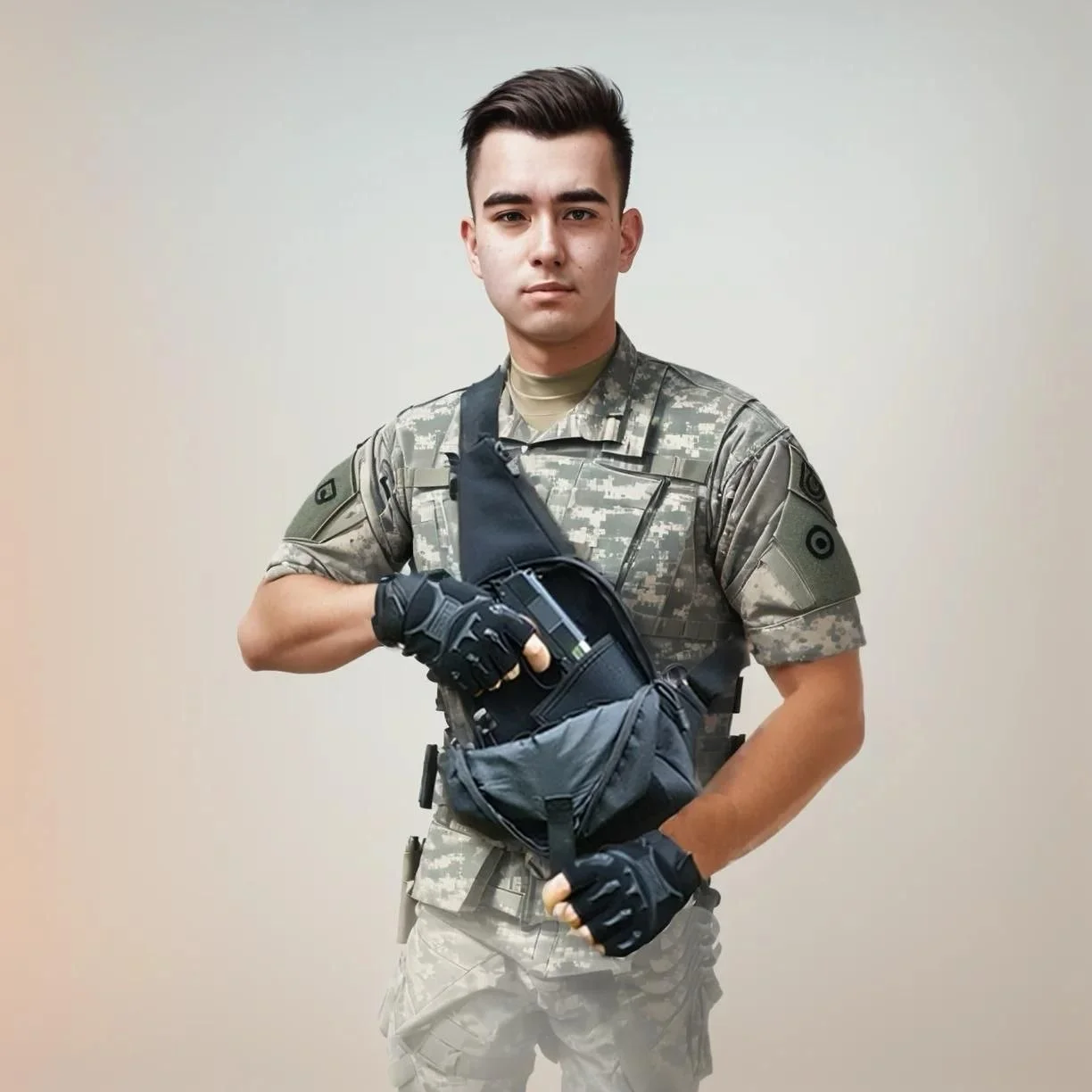 תיק צמוד גוף לאחסון אקדח ומחסניות