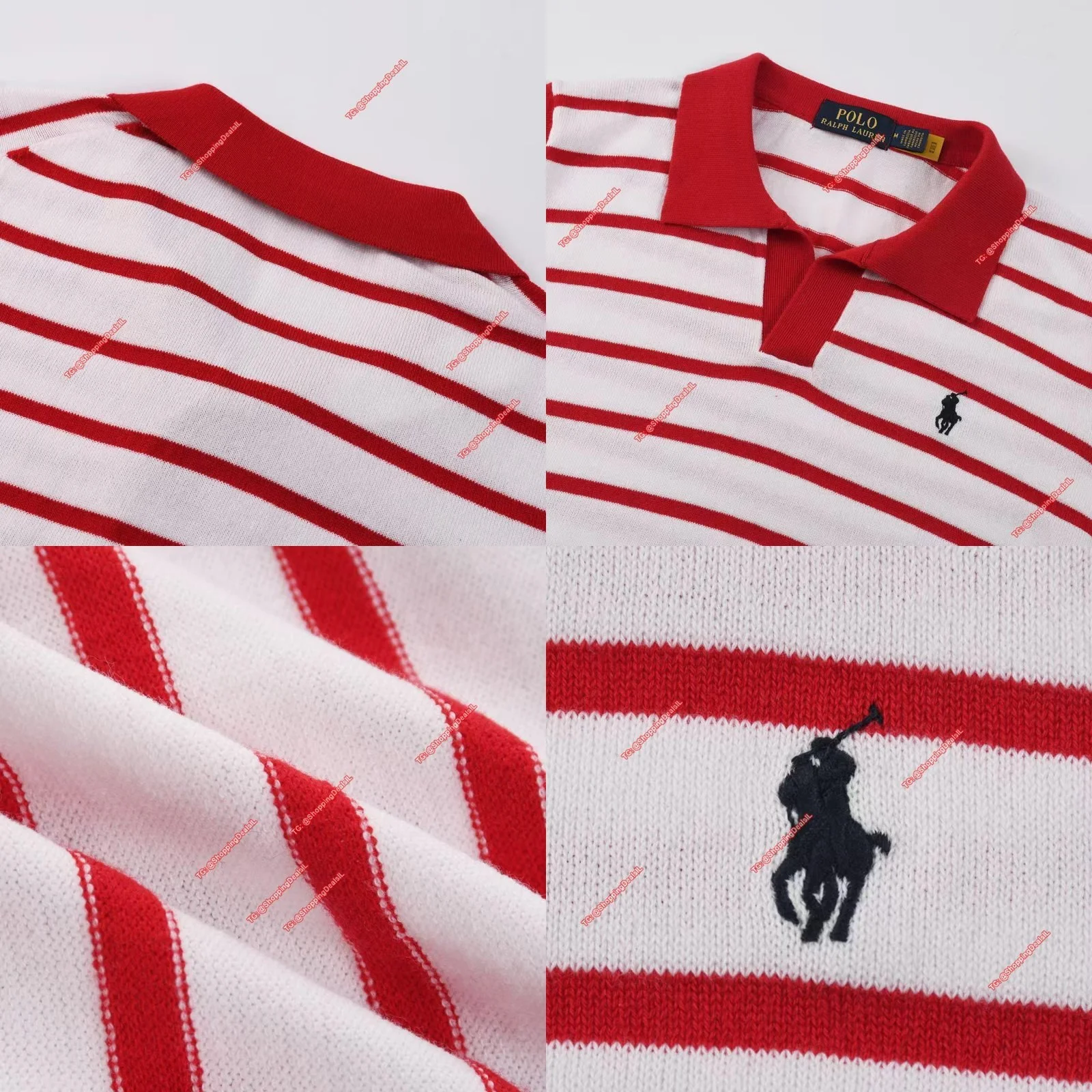 טישירט פסים פולו ראלף לורן