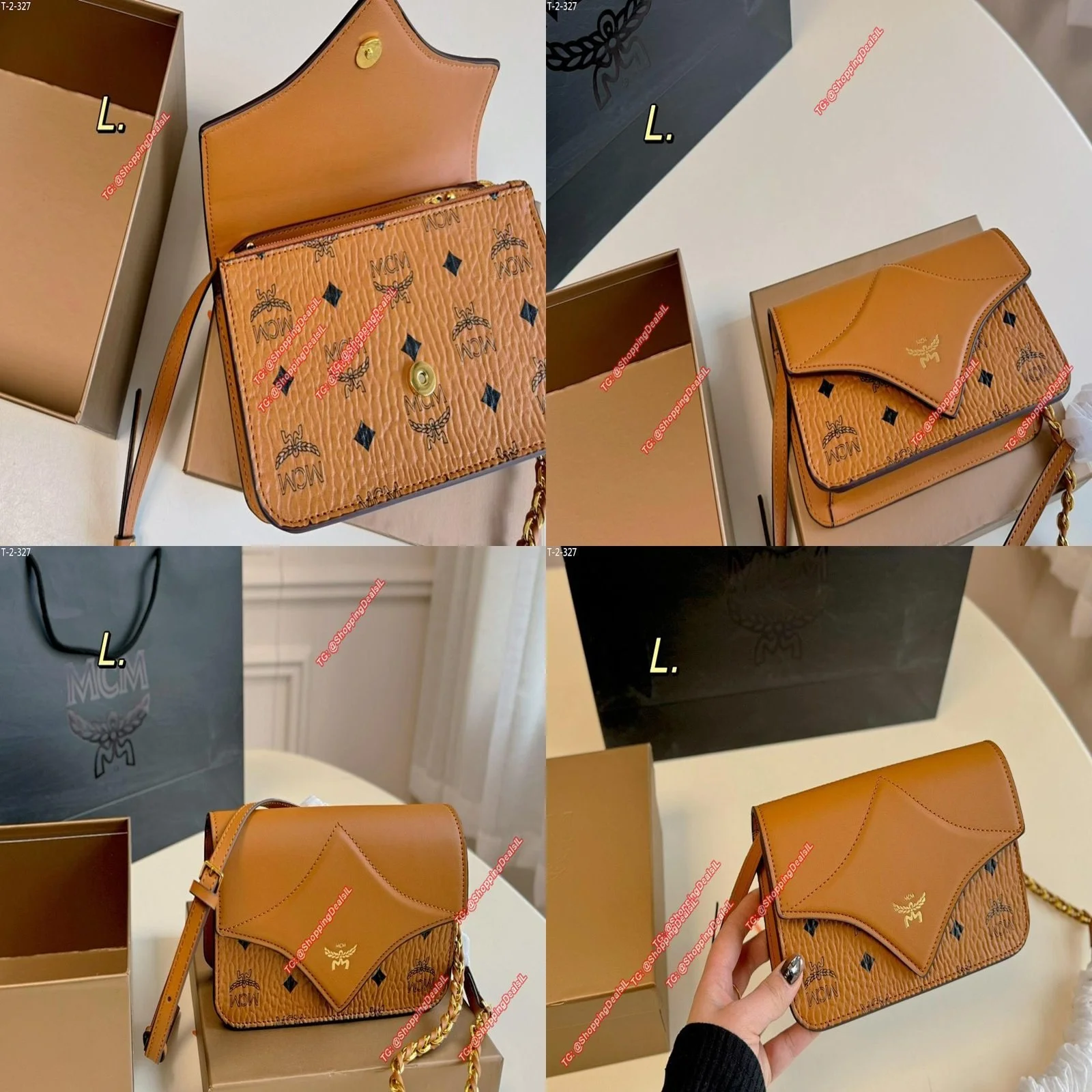 תיק עור של המותג היוקרתי MCM כל מי שרואה שואל מאיפה