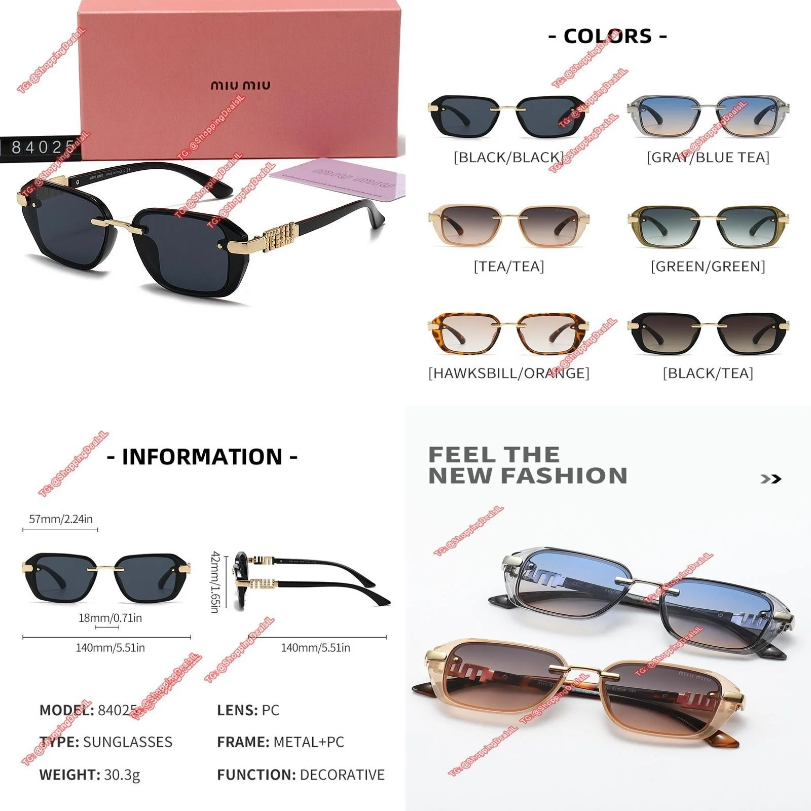 משקפי שמש מיו מיו