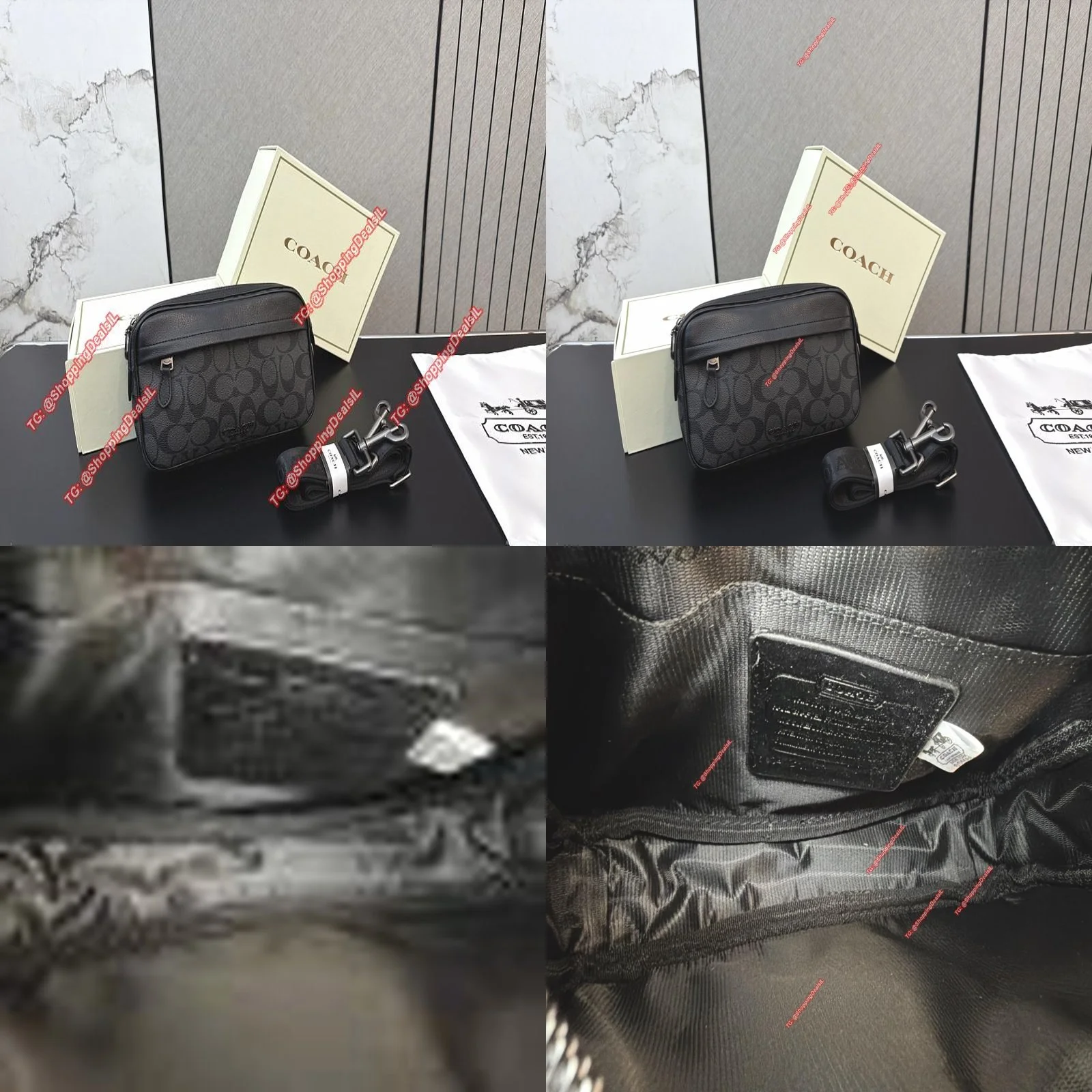 תיק מעור COACH