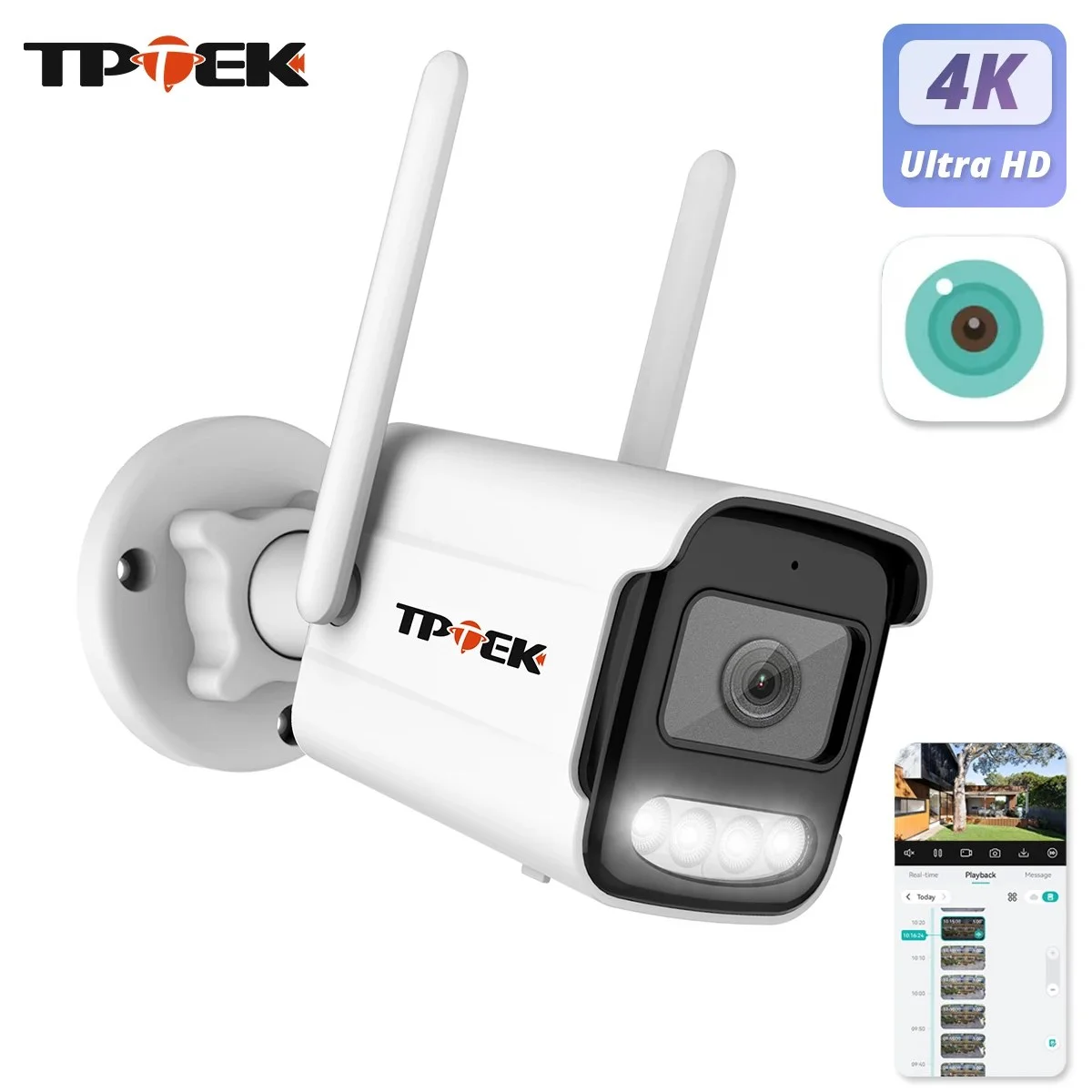 מצלמת אבטחה חכמה 4K עם זיהוי אנושי
