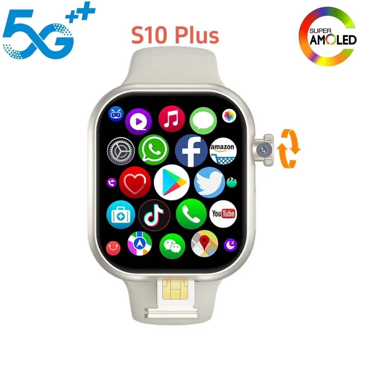 שעון חכם 5G עם מצלמה סיבובית