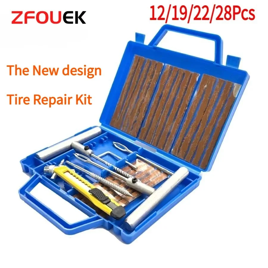 ערכת תיקון צמיגים ZFOUEK טובה לרכב אופניים ואופנוע מתאימה לפנצ׳רים מהירים חובה ברכב