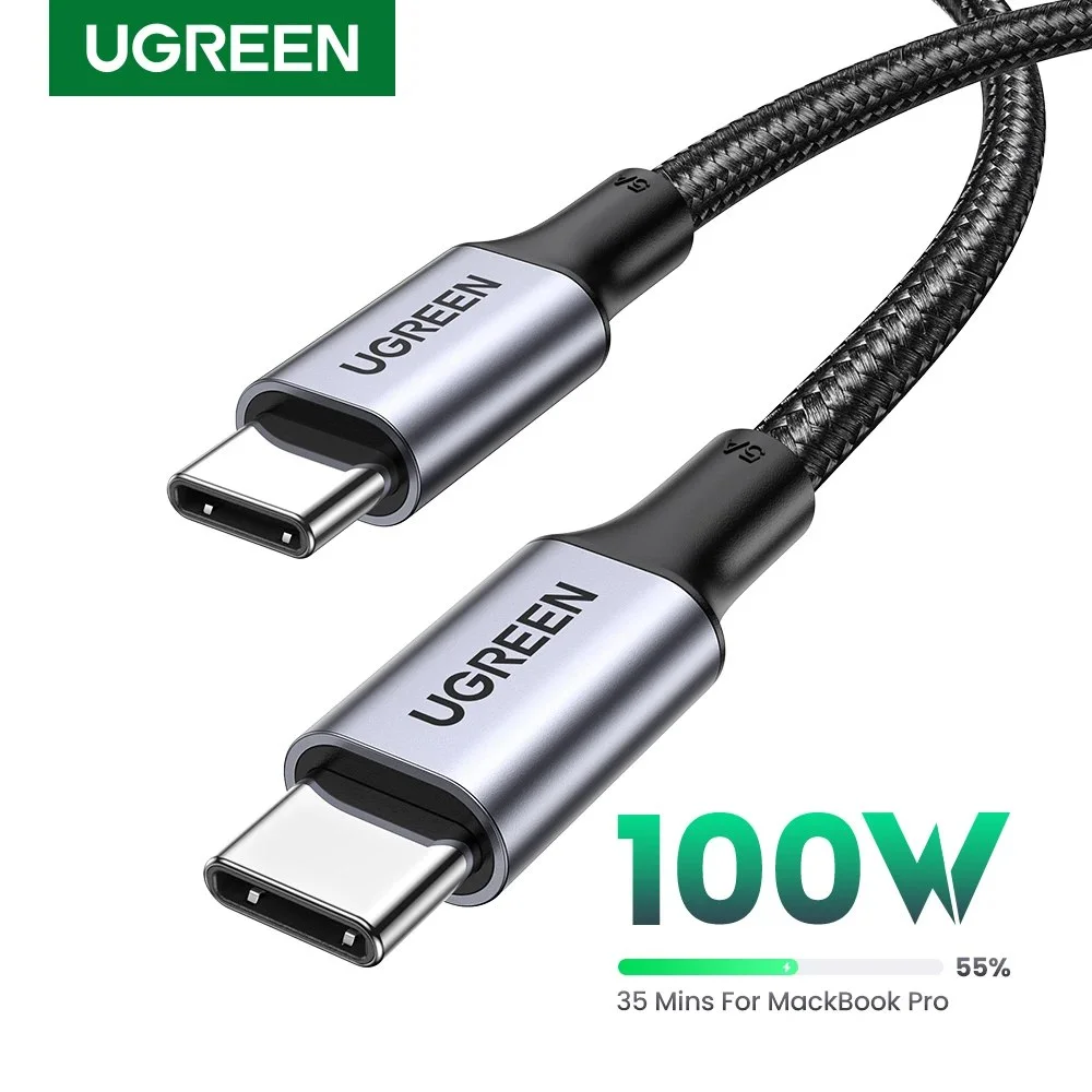 כבל טעינה מהיר UGREEN 100W הכוח בידיים שלך
