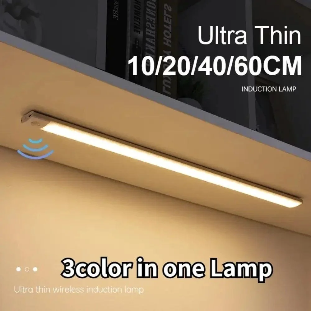 תאורת LED אלחוטית עם חיישן תנועה לארונות ומטבחים