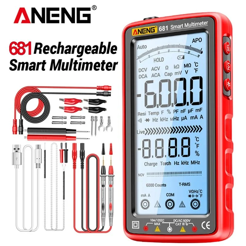 מולטימטר דיגיטלי מקצועי ANENG 681
